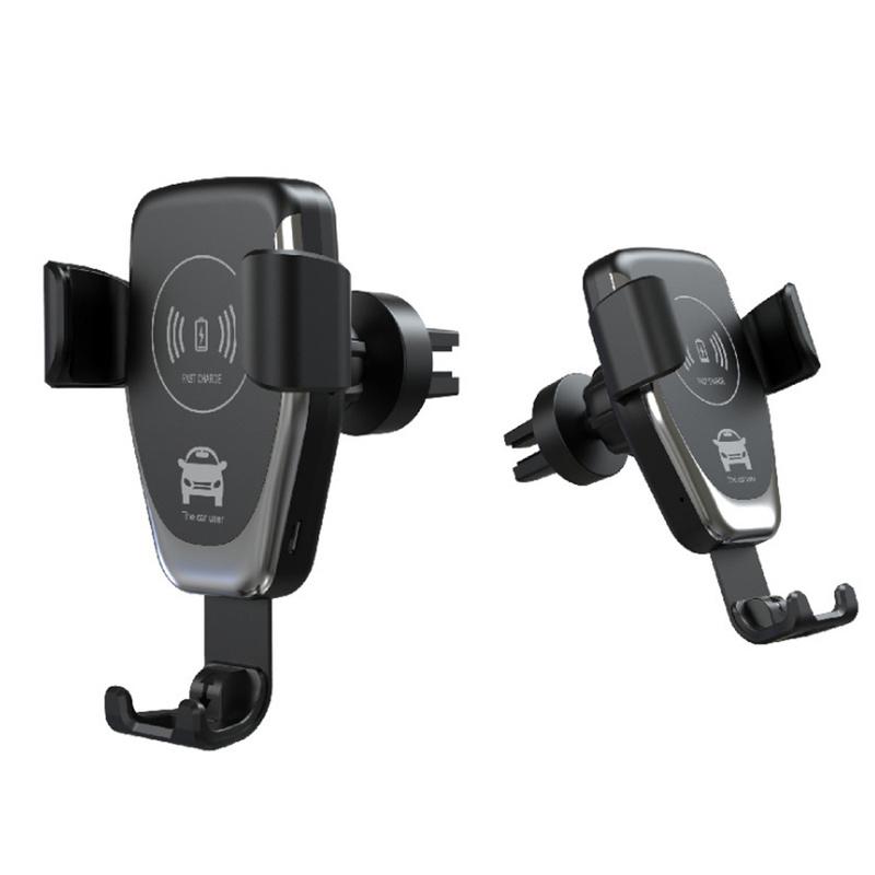 Intelligent Biltelefon Vent Automatisk Sensor Fast Grip Lader Trådløs lading Mobiltelefonholder