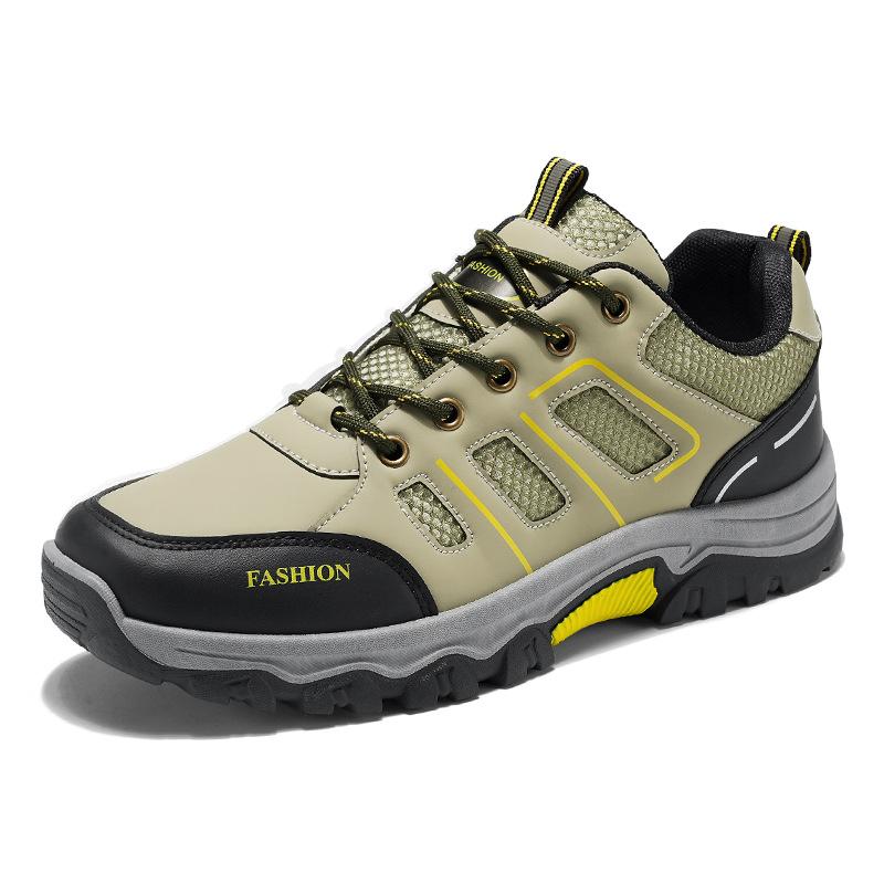 Fashionable Men's Shoes, Breathable and Anti Slip Work Shoes, Outdoor Sports and Leisure Hiking Shoes for Men