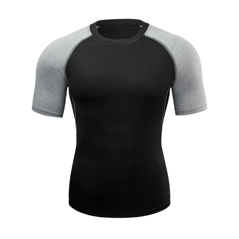 Men's Quick-Dry Compression Short-Sleeve T-Shirt for Sports and Training
