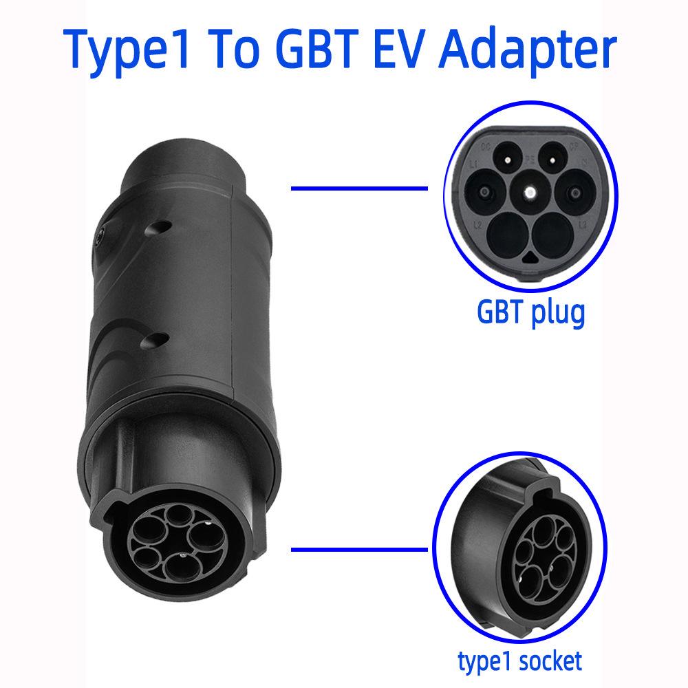J1772 Type 1 to GBT AC Charging Adapter with Power-Off Switch (US Standard) Basic