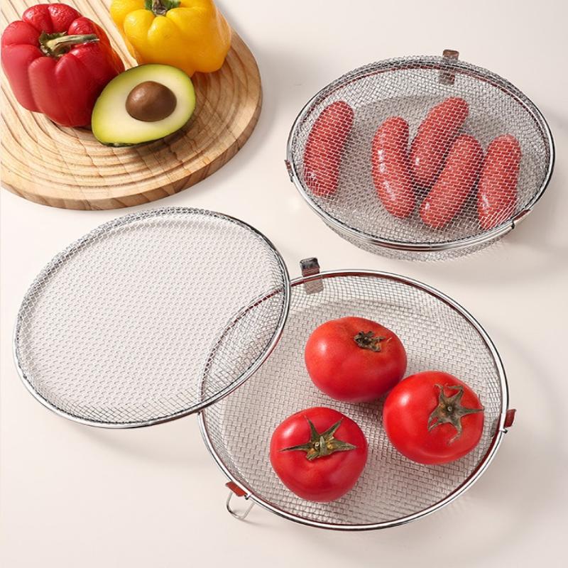 304 Stainless Steel Airfryer Basket Quickly Drain Oil Rust-Proof Draining Basket Safety Multi-Functional Baking Basket