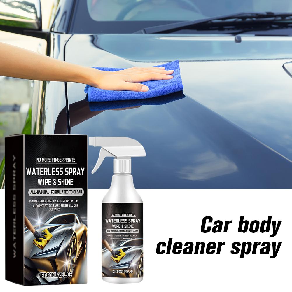 Waterless Car Body Cleaner Spray Quick Cleaning For Car Body Surface Stain Removal Restores Vehicle Luster
