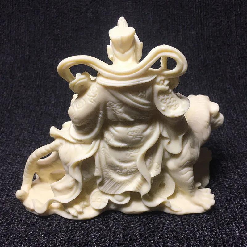 Riding Tiger-Zhao Gongming God of Wealth Statue -Chinese Buddhist Figures Home Room Office Feng Shui God of Wealth Statue