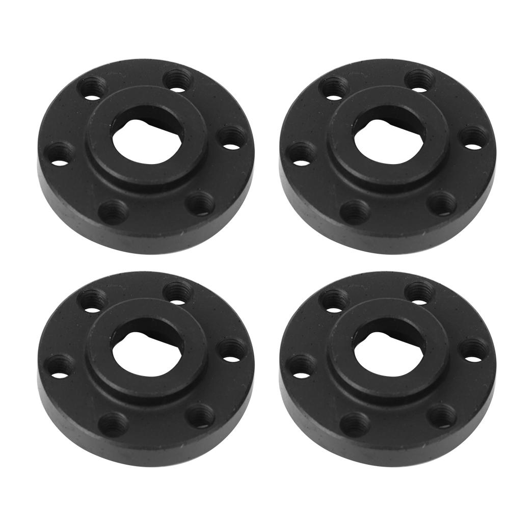 4pcs RC Car Wheel Hex Hubs Wheel Adapter Black Fit for SCX10 1Celsius10 RC Crawler 1.9inch 2.2inch Wheel