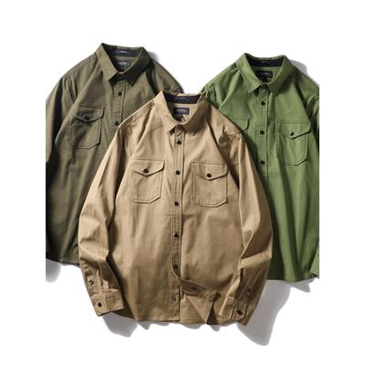 American Retro Long Sleeve Spring and Autumn Leisure Outdoor Workwear