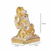 Gold & Silver Ganesha Idol Murti for Car Dashboard Home Décor and Gifts Items