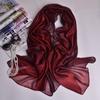 Season Solid Color Gradual Change Color Mulberry Silk Silk Scarf Women, Color Matching Women'S Scarf Shawl Yarn Beach Towel