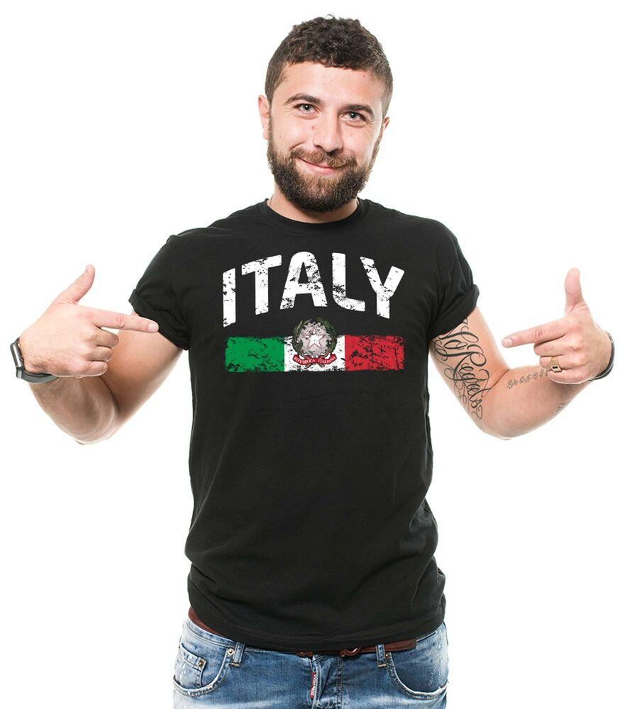 Мужская рубашка Италия Рубашка с флагом страны Италия Патриотические подарки Италия Футболки Унисекс L