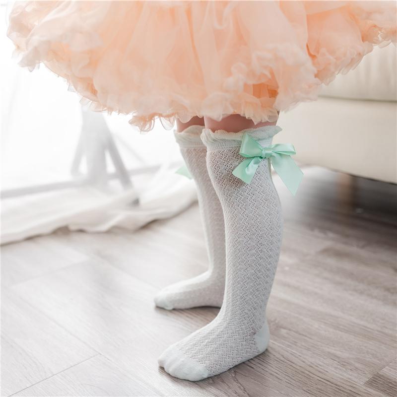 Girl Long Tube Socks Princess Children's Knee High-quality Warm Dance Cute New Bow Long Socks High Quality Kids Socks