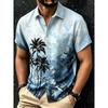 Camicia Hawaiana Tropicale da Uomo Vestibilità Larga Traspirante Abbigliamento Casual da Spiaggia