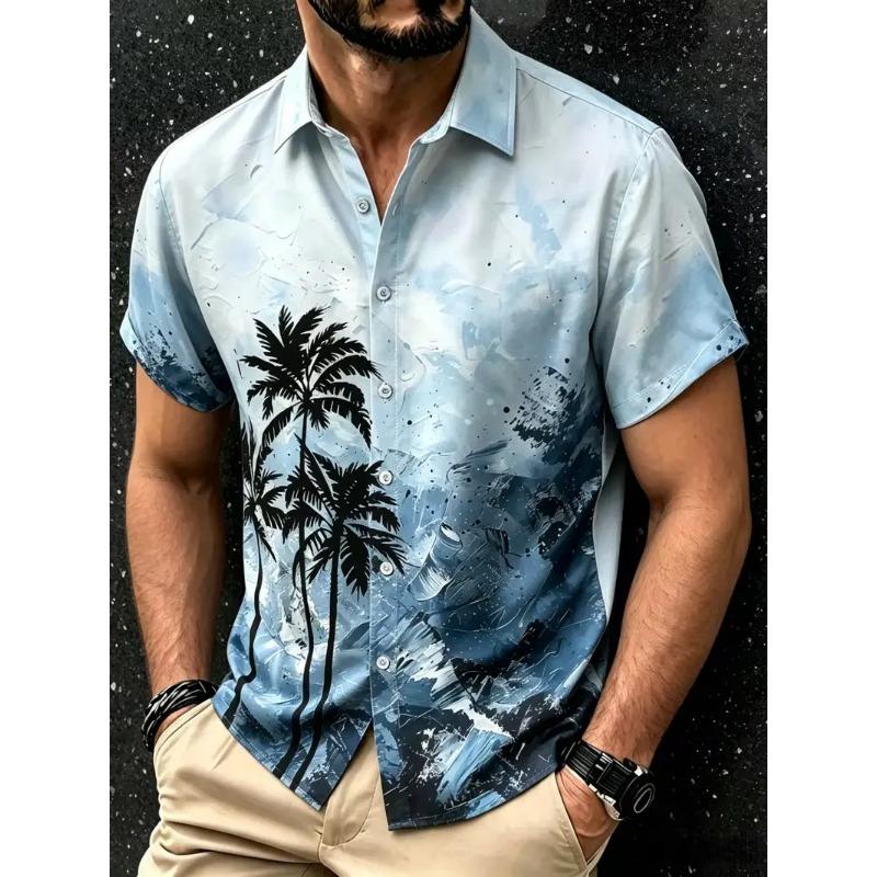 Men's Tropical Hawaiian Shirt Loose Fit Breathable Beach Casual Wear