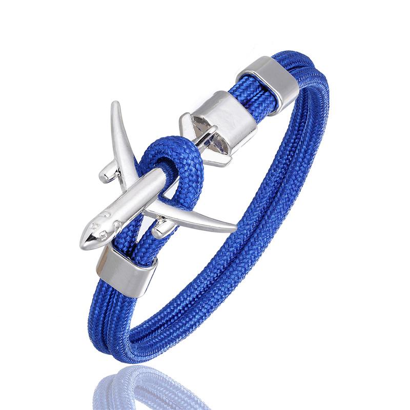Charm Herren Flugzeug Anker Armband für Frauen Sky Survival Flugzeug Kette Freundschaftsarmbänder Femme Paar Schmuck Homme Geschenk Neu