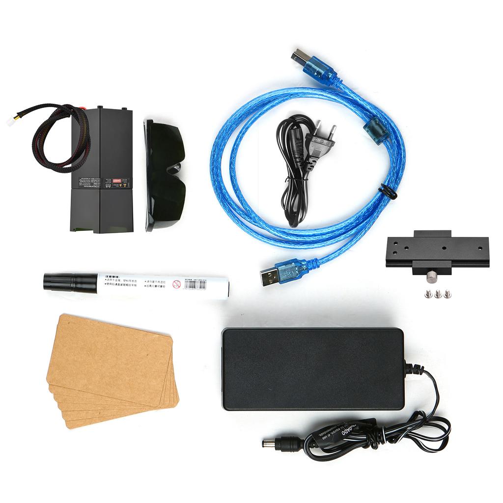 450nm 80W ლაზერული გრავირების მანქანა ფიქსირებული ფოკუსური სიგრძის ხაზგარეშე კონტროლის დესკტოპის ლაზერული გრავიურის პრინტერი