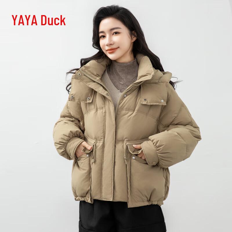 YAYA 2024 Women s Short Hooded Puffer Jacket YE3B635845L S