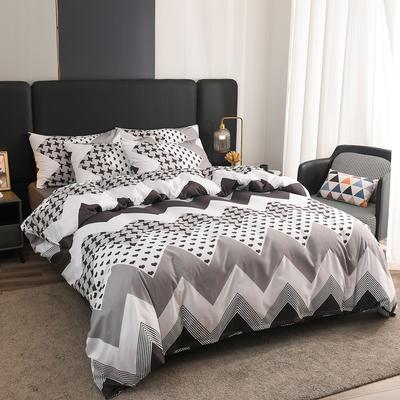 Wavy Stripes Duvet Cover Set, Soft Comforter Cover, Bedding Duvet Cover with Zipper Closure,1 Duvet Cover with 2 Pillow Shams