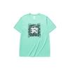 Basketball Series Letter Print Crew Neck Short Sleeve T-Shirt Men Tops Green 152131134-3