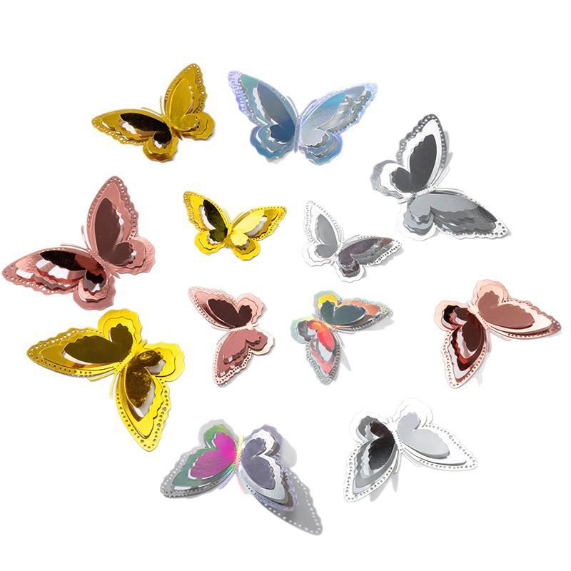 3D Butterfly Wall Stickers - Self-Adhesive, High-End Home Décor