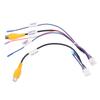 Latest 18CM 10Pin Reversing Rear View Backup Camera Cable Adaptor R CA For Car Stereo Radio DVD Radios Monitor Cables Connector