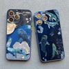 Ocean Whale Shark Swimming Phone Case Cover For iPhone 16 15 14 Plus Pro Max SE2 7 8 Plus XR XS X 11 12 13 Mini Pro Max Shells