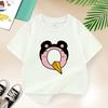 Dragon Ball Summer White Childrens Letter AW Printed Short Sleeve TShirt for Boys and Girls Cute Casual Tee Suitable As AGift