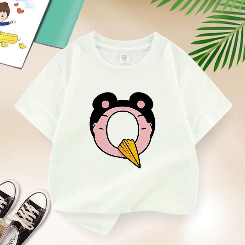 Dragon Ball Summer White Childrens Letter AW Printed Short Sleeve TShirt for Boys and Girls Cute Casual Tee Suitable As AGift