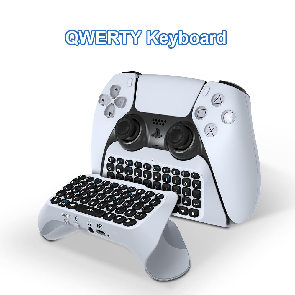

JYS P5121 Compatible with PS5 Controller Bluetooth-compatible Keyboard 500mAh Wireless Gaming Keypad Built-In Speaker Chat Voice A