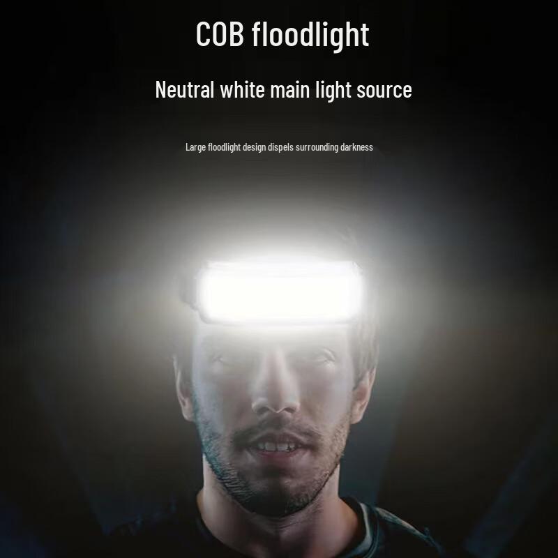 OEING USB Rechargeable COB Fishing Headlamp