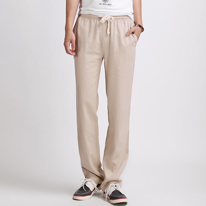 2024 Men's Casual Loose Cotton Linen Pants, Plus Size M-5XL