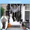 Doodenge Halloween Geest Schedel Met Gaas Hangende Decoratie Perfect Voor Spookhuizen