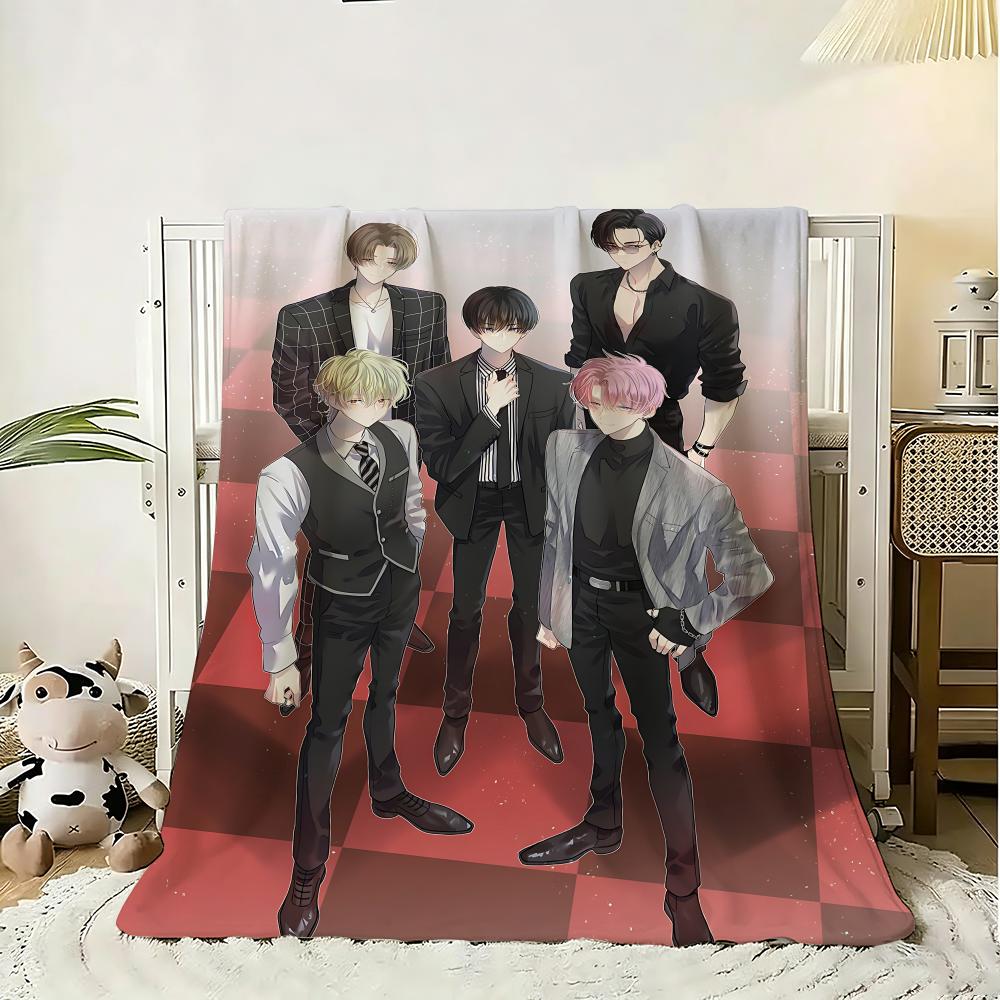 Tamon-Kun Ima Dotchi Tamon'S B-Side Throw 240G Flannel Blanket Lightweight Soft Skin-Friendly Summer Thin Throw Blanket