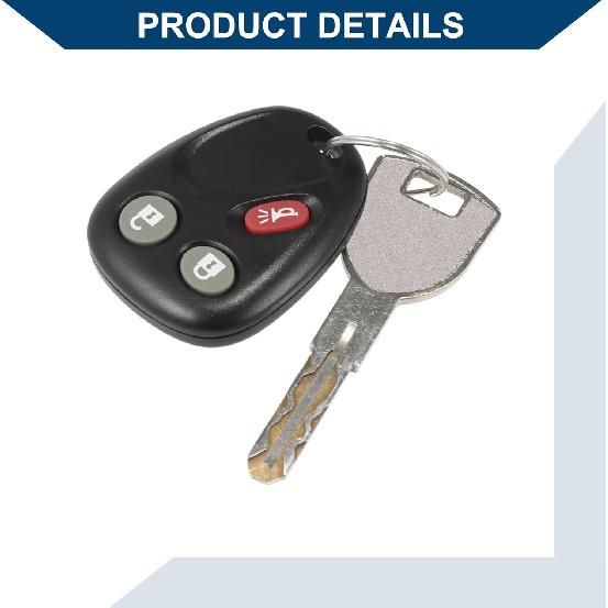 LHJ011, 21997127, 15186200, 15186201 Car Keyless Entry Remote for Chevrolet Silverado 2003-2006 / Car/Plastic Metal / 1 Pcs Black