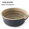 Zwei-Schichten-Gemüsewaschkorb: Dickes, hohles Siebdesign für Küchenspülen - Ideal zum Waschen von Brokkoli und Muscheln.