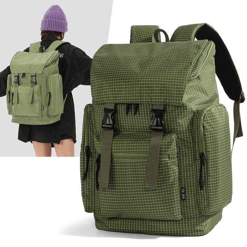 Schoolbag New Korean Version Backpack Nylon Waterproof Large Capacity Lightweight Versatile Travel Backpack Casual College Bag