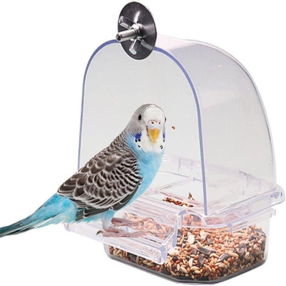 Durable Hanging Parrot Feeding Trough Bird Food Container Bird Cage Feeder Bird Accessories