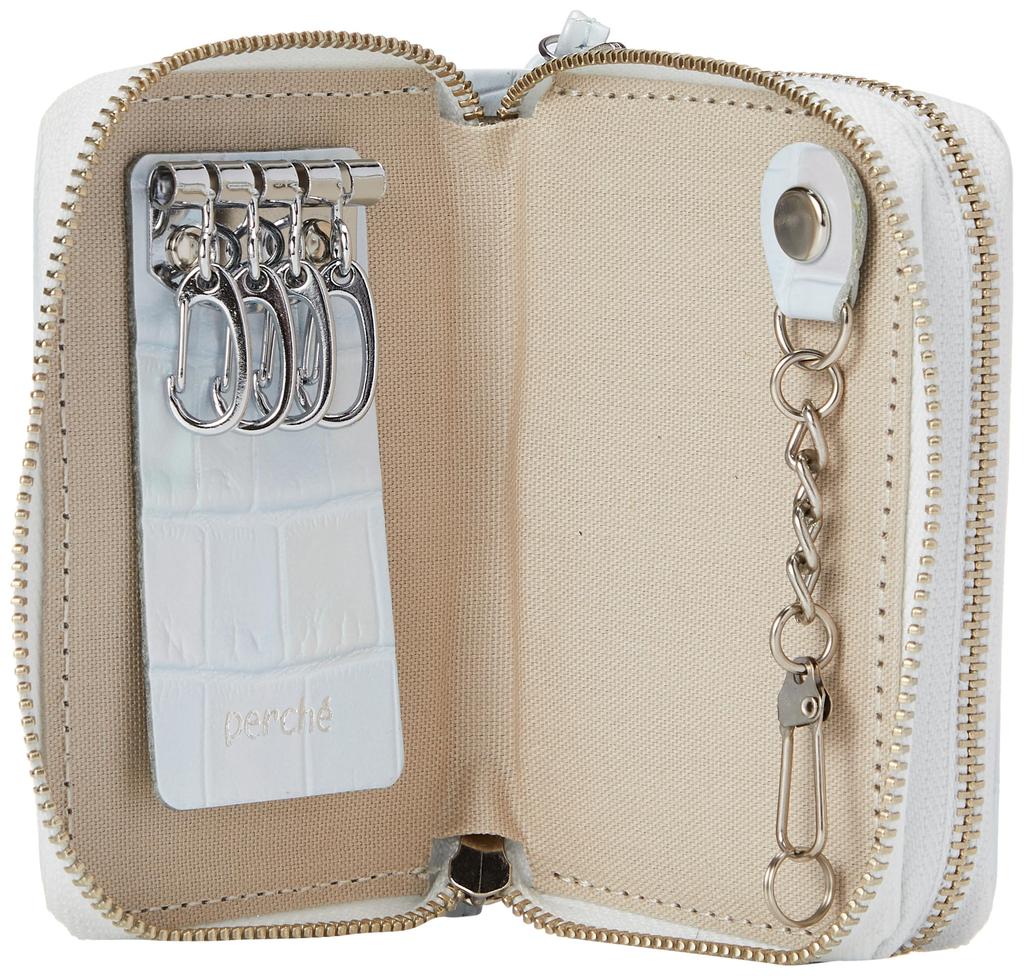 Perke Pearl Pastel Accordion Card Key Case 08-06-04001 Women's SB F
