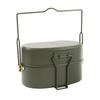MiliCamp Combat Mess Kit Type 2 (OD Green) Re-release Edition, Japan Self-Defense Forces Mountain Mess Kit Type 2, 2-cup Capacity, Camping Pot, Steam