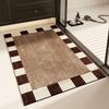 Super Absorbent Bathroom Mat Non-Slip Bath Mat Quick Dry Bath Rug Floor Mat Comfortable Home Decor