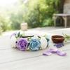 Natural Forest Styles Fabric Flower Hairband Comfortable Garlands Hairhoop For Beach Photography Valentines Day And Event