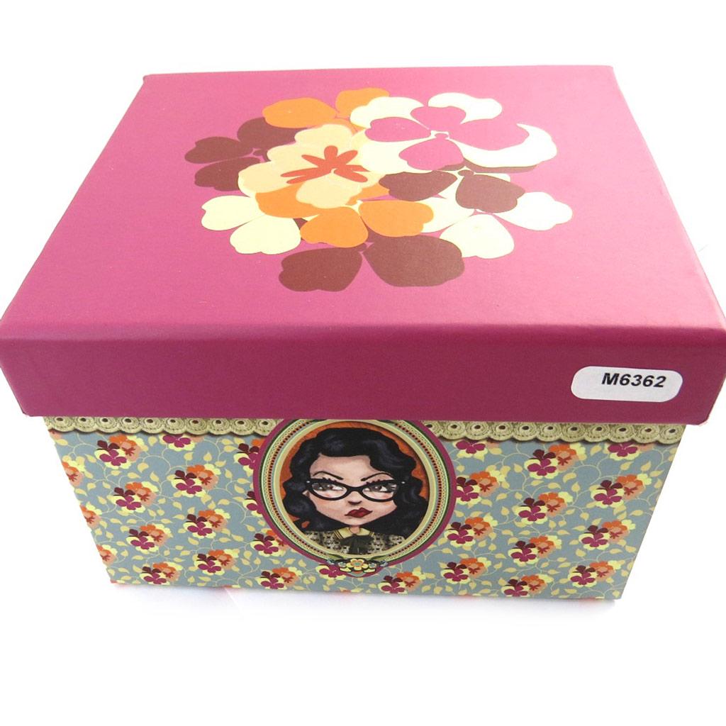 Lili Petrol [M6362] - Box of 2 Coffee Cups 'Lili Petrol' Pink Orange (Jude) - 5x6 Cm