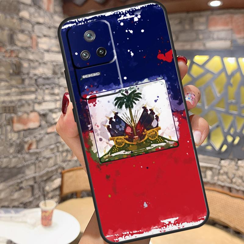 Haiti Haitian Flag Case For Xiaomi 14T Pro 13T 11T 12T 13 14 15 Ultra POCO X6 X7 Pro X3 X5 M6 F5 F6 Pro Cover