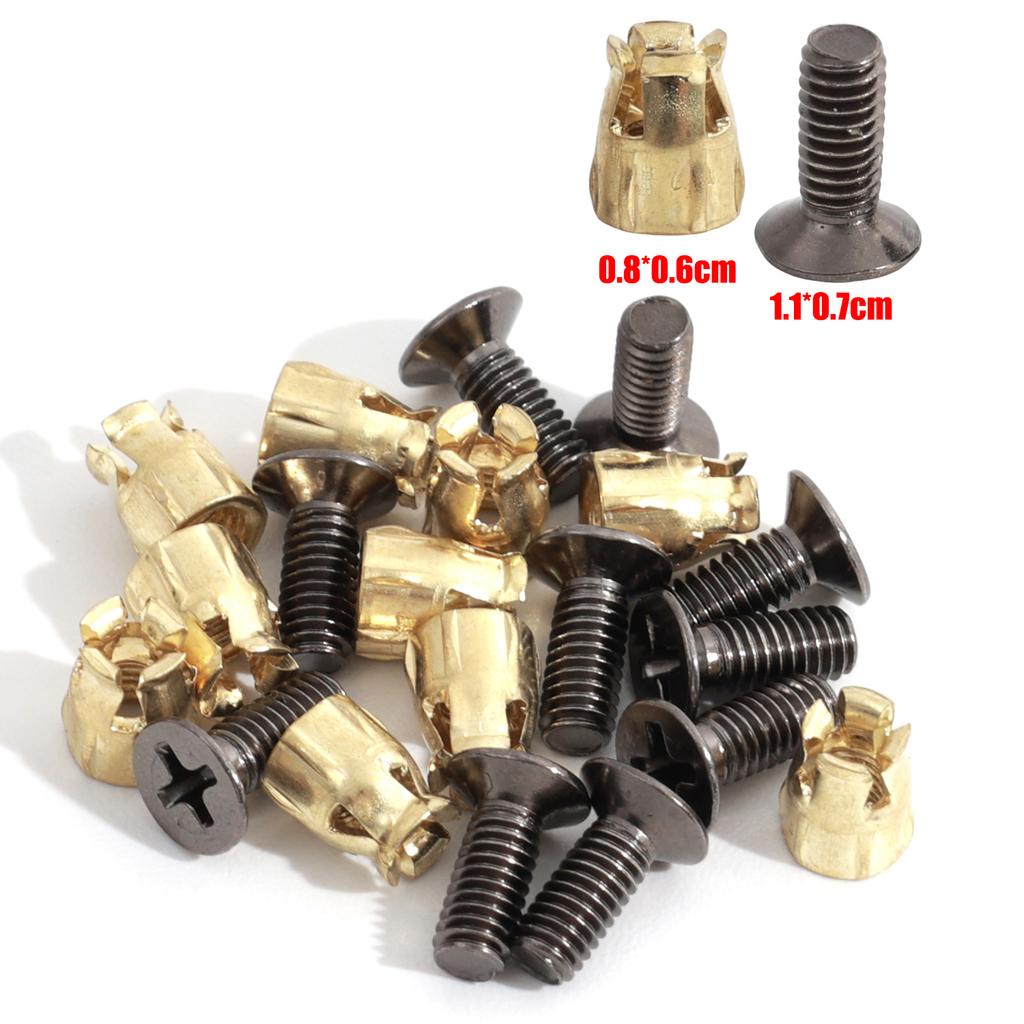 100/10x Strong Hardware Expansion Nut Cabinet Hinge Mounting Kit Sturdy Easy Install Tool Drawer Door Repair Fastener Furniture