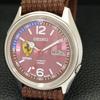 SEIKO AUTOMATIC VINTAGE JAPAN 7009A MENS FERRARI DIAL WATCH a700425-5 R203-a700425