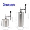 64oz(2L)/128(4L) Nitro Cold Brew Coffee Maker Nitrogen Coffee Machine Dispenser System W/ PRV Kit & Stout Creamer Faucet