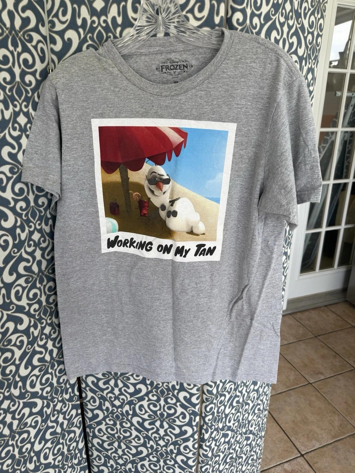 

Мужская хлопковая футболка Disney Холодное сердце, Мужские футболки, Топ, Работаю над загаром, Средний размер L