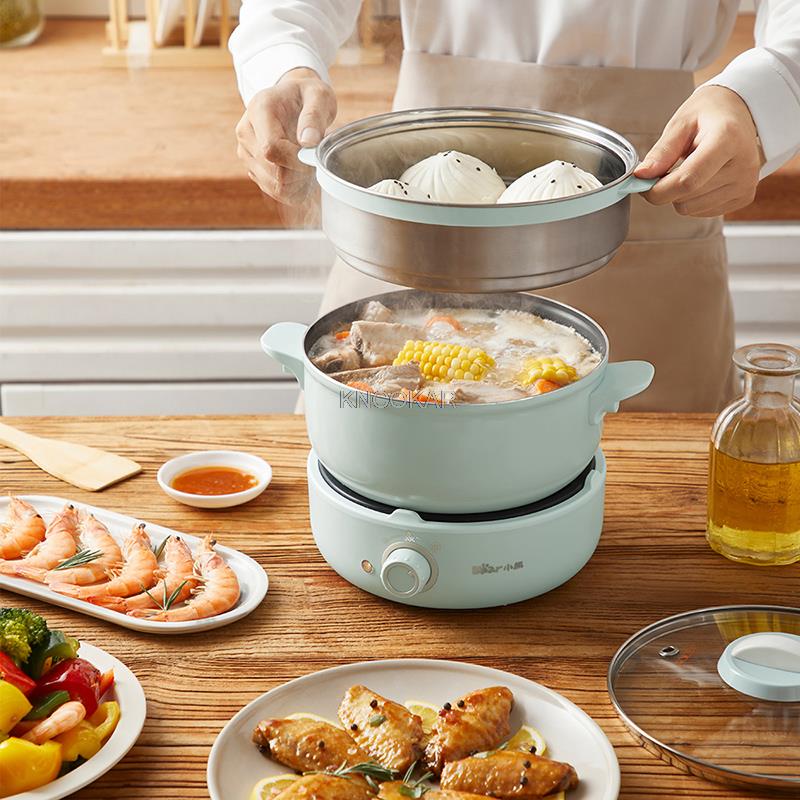 Electric cooker Multi-functional household split type student dormitory small electric hot pot integrated noodles frying pan