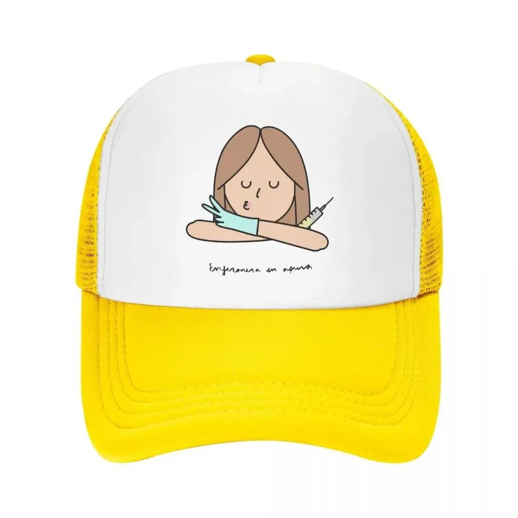 Cute Doctor Nurse Baseball Cap For WoUnisex Summer Breathable Mesh Side Caps Hats Adjustable Fit For Casual Headwear