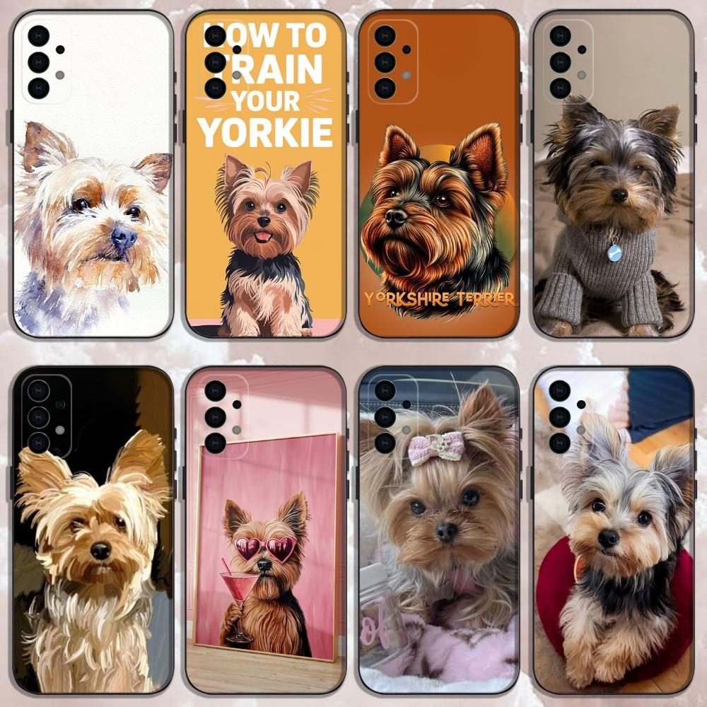 Yorkshire Terrier Dog Phone Case For Samsung Galaxy A13,A21s,A22,A31,A32,A52,A53,A71,A80,Soft Black Shell