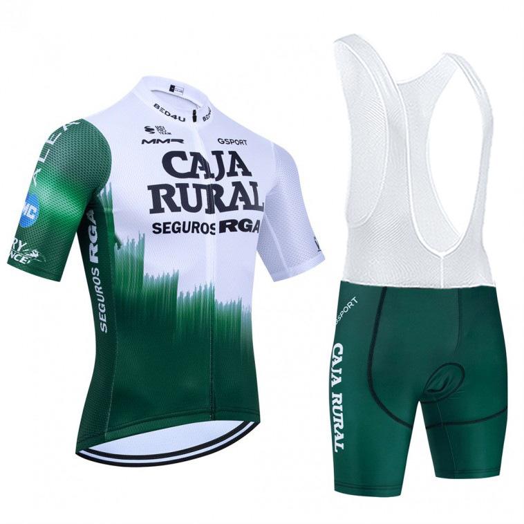 Short Sleeve Men's Summer White and Green Cycling Suit Mountain Road Bike Breathable Cycling Top 2026 Summer Breathable Cycling Suit