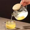 Grote Hittebestendige Borosilicaatglas Waterkoker met Handvat voor Hete & Koude Dranken