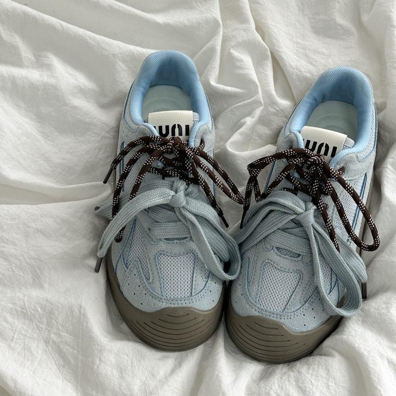 delicate white green fresh women's autumn breathable casual sports shoes commuter board shoes women